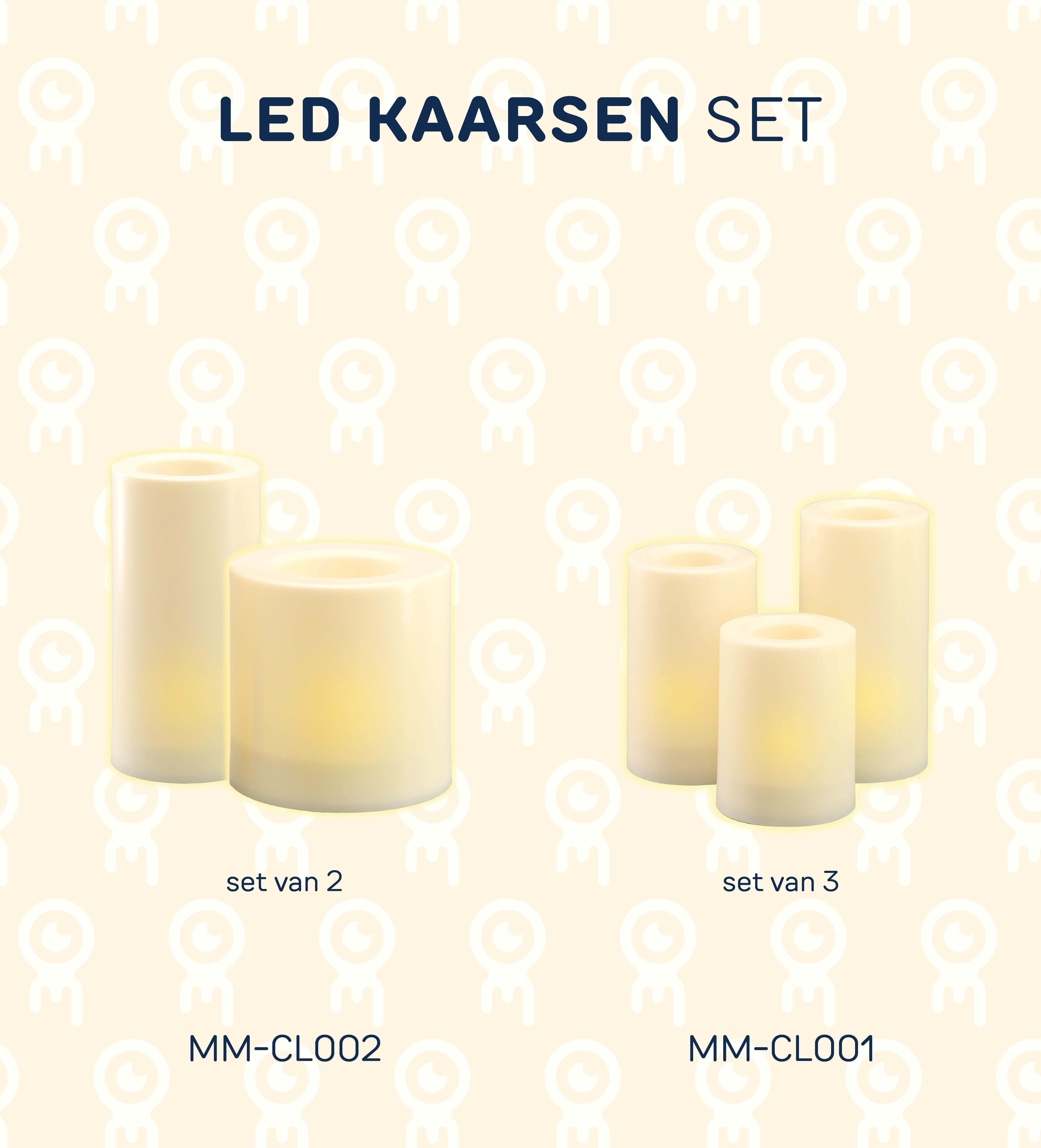 Led Kaarsen Set - 2 stuks