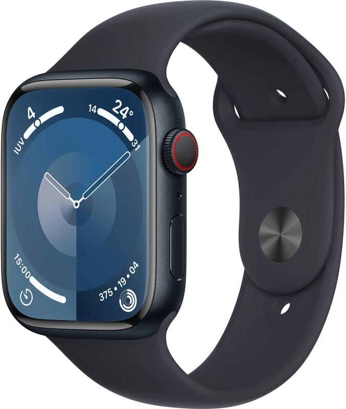 Apple Watch Series 9 45mm  S/M - Aluminium Zwart