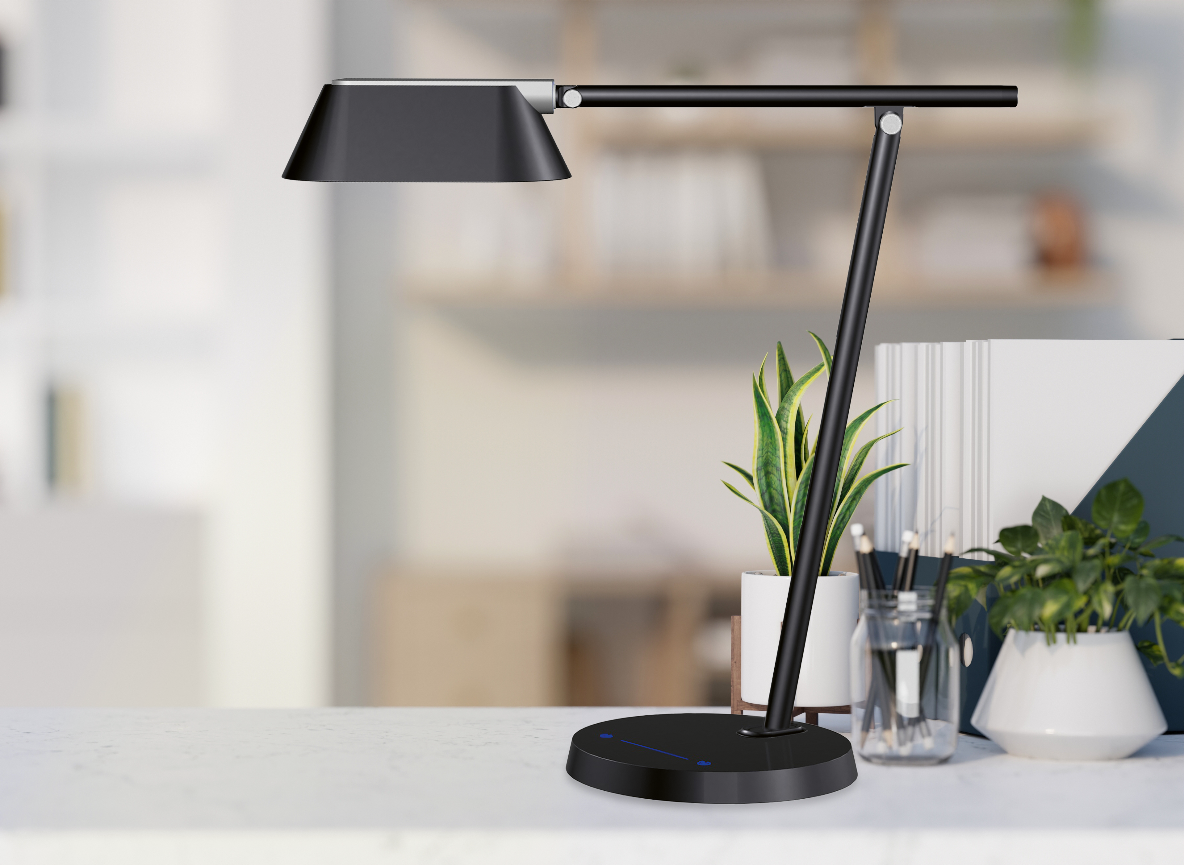 Led bureaulamp met touch control