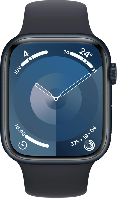 Apple Watch Series 9 45mm  S/M - Aluminium Zwart