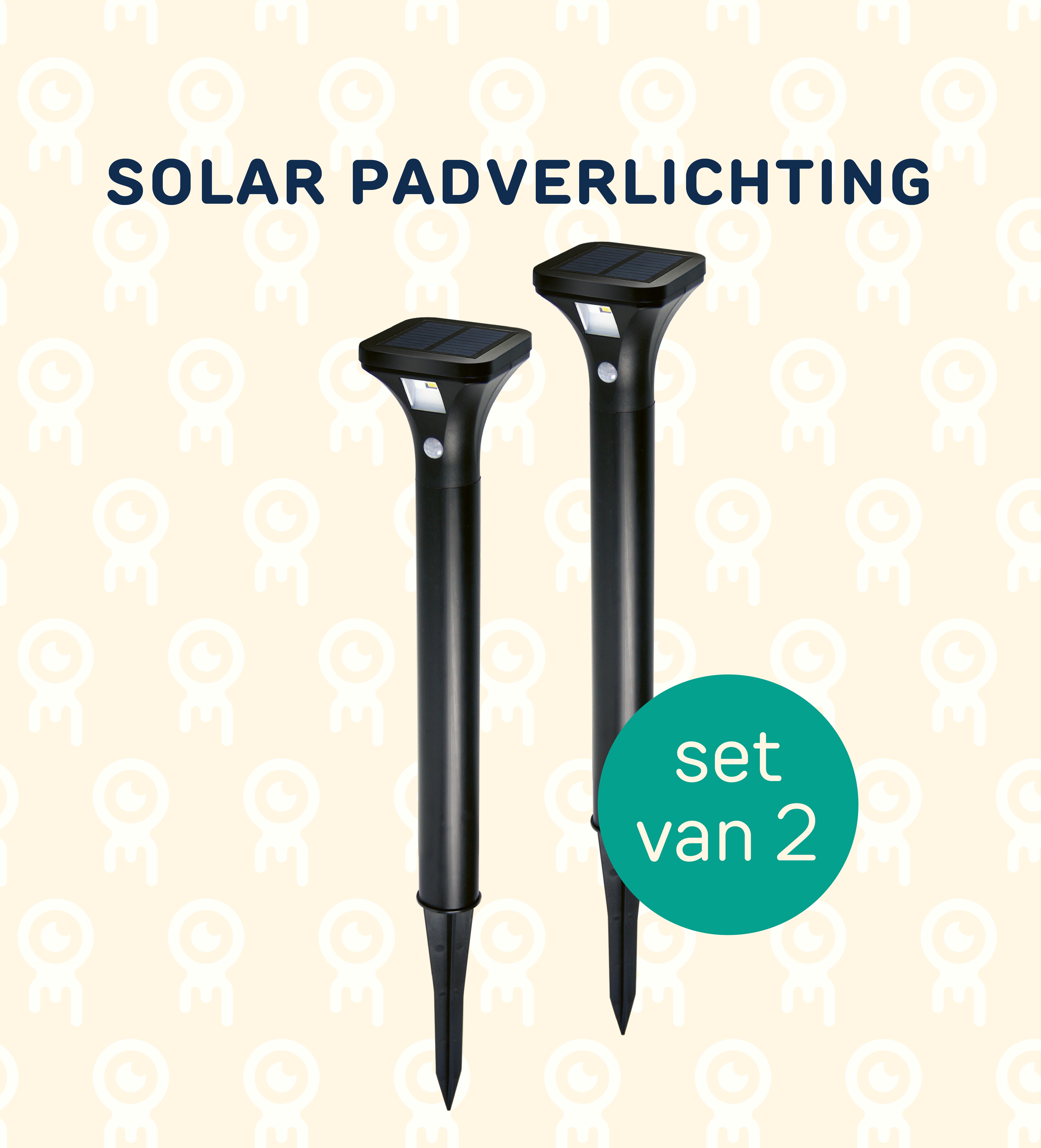 Solar padverlichting - set van 2